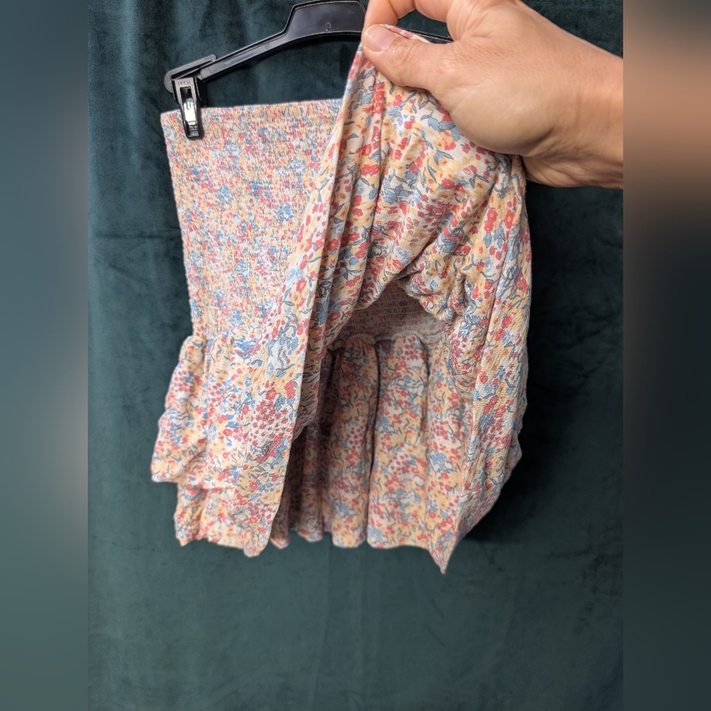 Floral Multicolor Ruffle Skirt - Picture 4 of 11